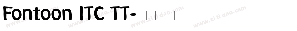 Fontoon ITC TT字体转换